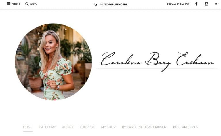 Omtale av bloggen Caroline Berg Eriksen
