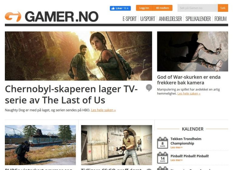 Anmeldelse av nettsiden Gamer.no