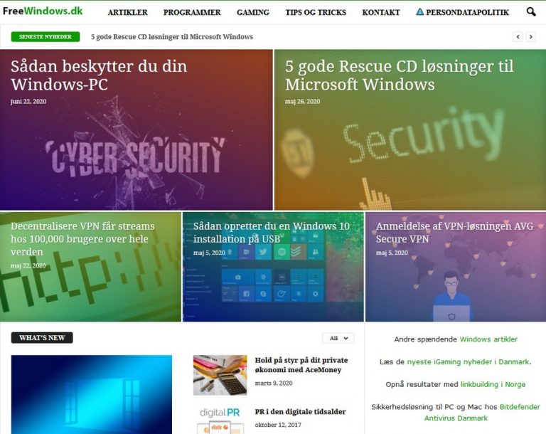 Anmeldelse av Freewindows.dk Anmeldelse av Freewindows.dk