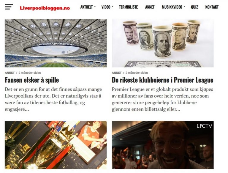 Anmeldelse av liverpoolbloggen.no Anmeldelse av liverpoolbloggen.no