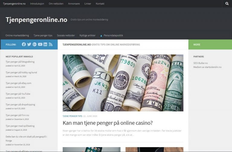 Anmeldelse av tjenpengeronline.no