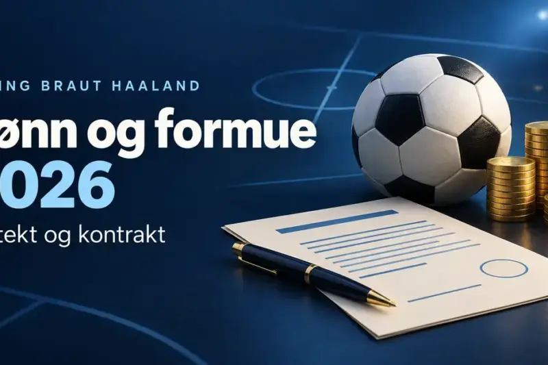 Erling Braut Haaland lønn: inntekt, kontrakt og formue i 2026